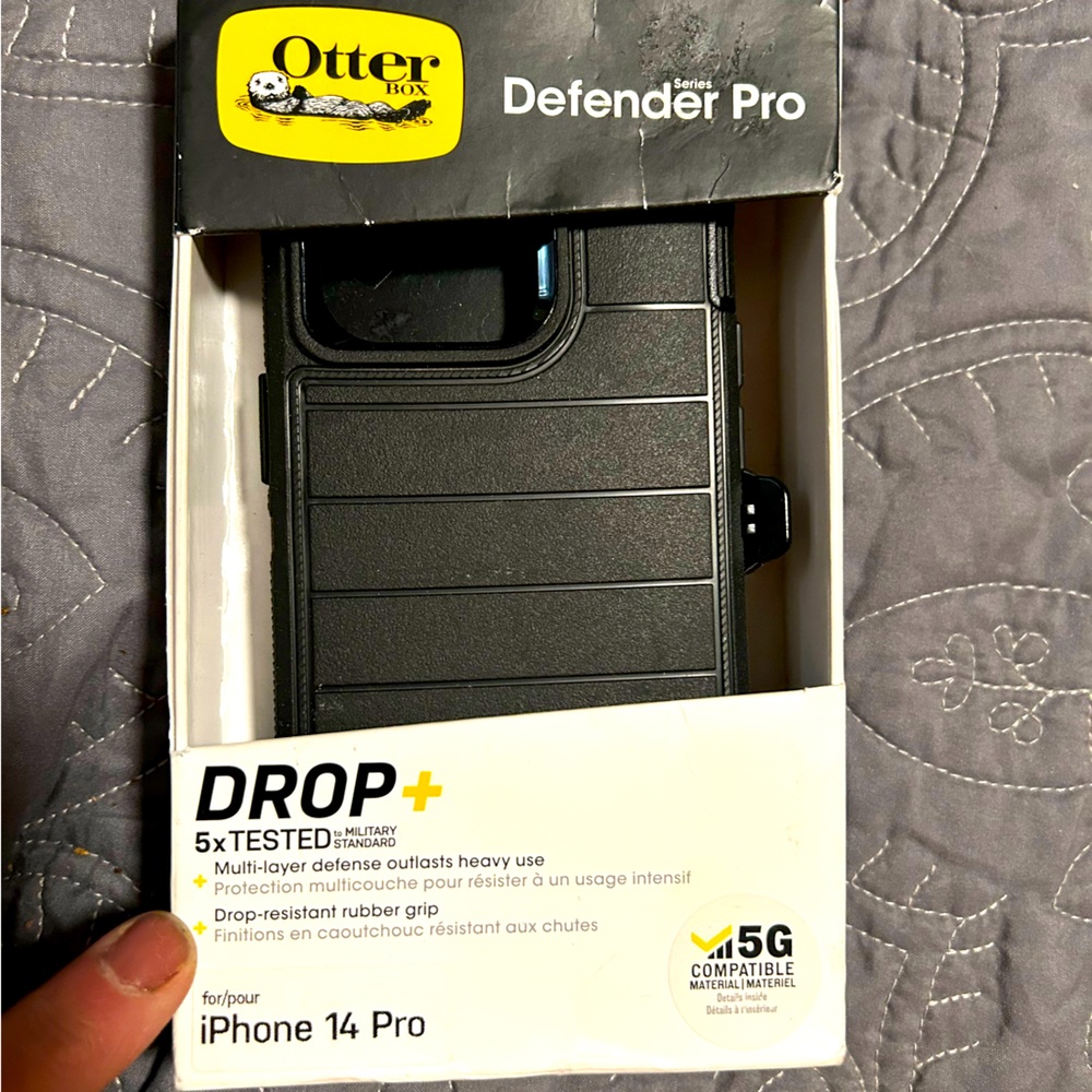 OtterBox Defender Pro Case for iPhone 14 Pro - Black